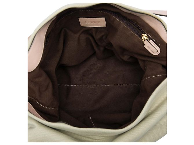 Borsa a tracolla in tela Anagram marrone LOEWE - vista 4