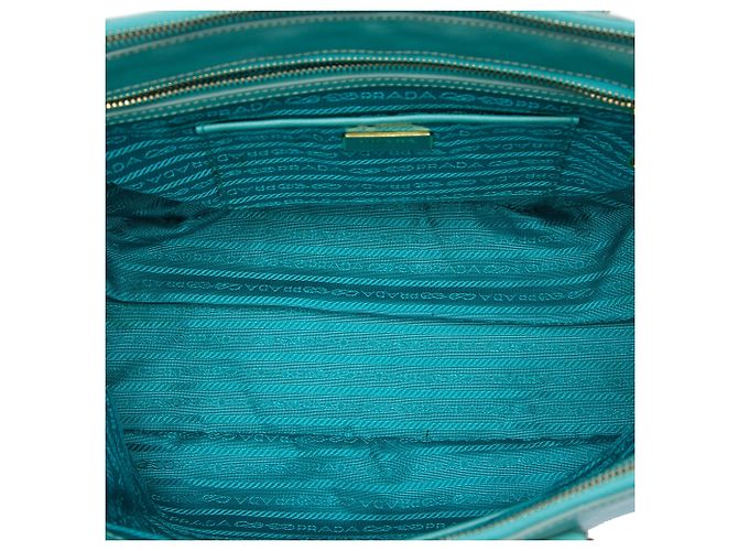 Bolso Tote Prada Large Saffiano Lux Galleria Double Zip Azul - vista 4