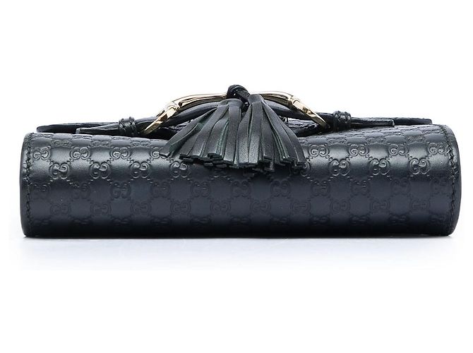 Borsa a tracolla Emily Mini Microguccissima nera di Gucci Nero - vista 3