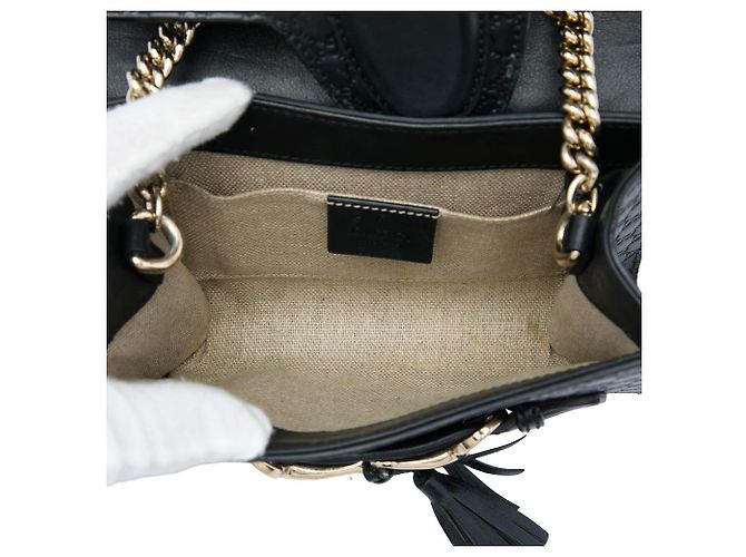 Borsa a tracolla Emily Mini Microguccissima nera di Gucci Nero - vista 4