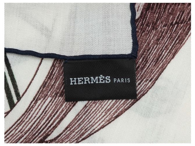 Hermès Sciarpa in lana e seta Grey & Multicolor Hermes Route 24 di Elias Kafouros Grigio - vista 6