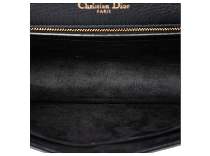Borsa a tracolla Diorama in pelle di vitello nera Dior Medium Nero - vista 4