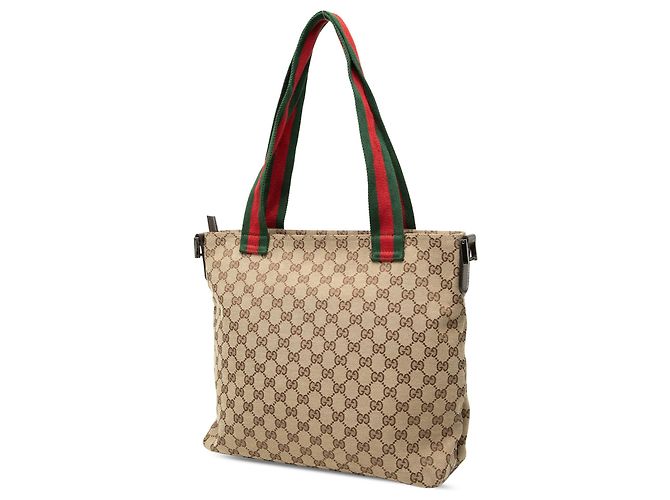 Borsa Gucci GG Canvas Web beige - vista 2
