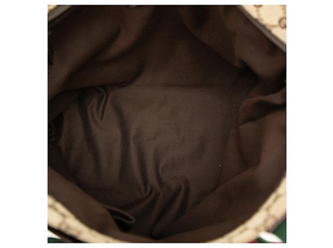 Borsa Gucci GG Canvas Web beige - vista 4