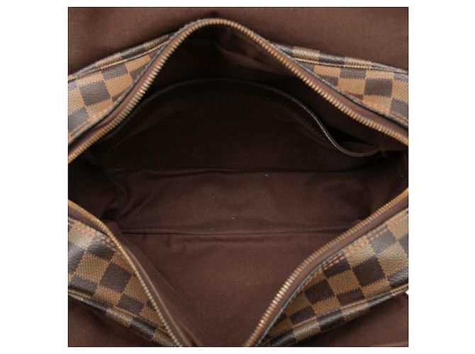 Borsa a tracolla Louis Vuitton Damier Ebene Naviglio marrone - vista 4