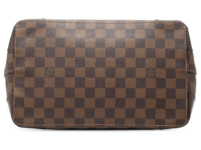 Borsa Tote Louis Vuitton Damier Ebene Hampstead PM marrone - vista 3