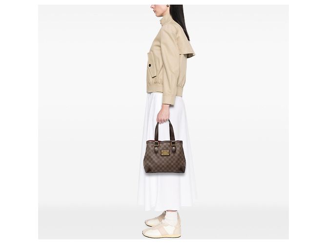 Borsa Tote Louis Vuitton Damier Ebene Hampstead PM marrone - vista 7