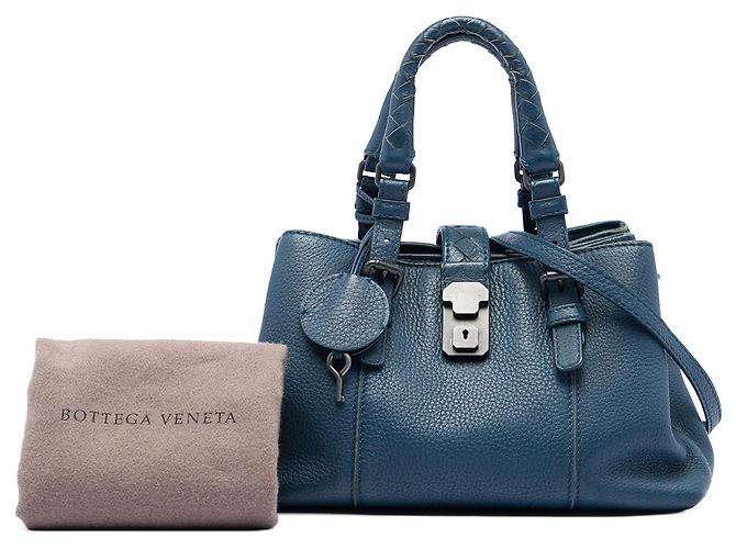 Borsa a tracolla Small Cervo Roma blu Bottega Veneta - vista 6