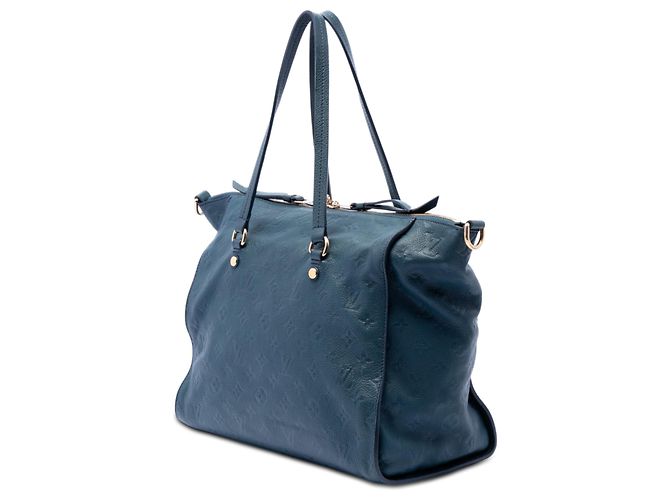Borsa Louis Vuitton Monogram Empreinte Lumineuse PM blu - vista 2