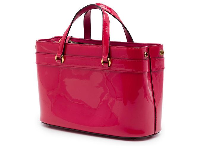 Borsa Gucci Patent Bright Bit rosa - vista 2