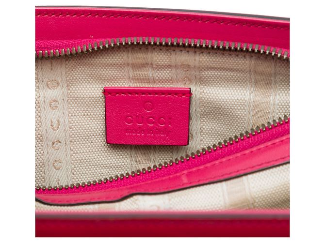 Borsa Gucci Patent Bright Bit rosa - vista 5