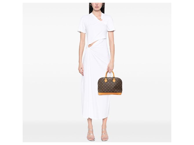 Borsa Louis Vuitton Monogram Alma PM marrone - vista 7