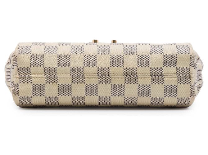 Borsa Louis Vuitton Damier Azur Croisette bianca Bianco - vista 3
