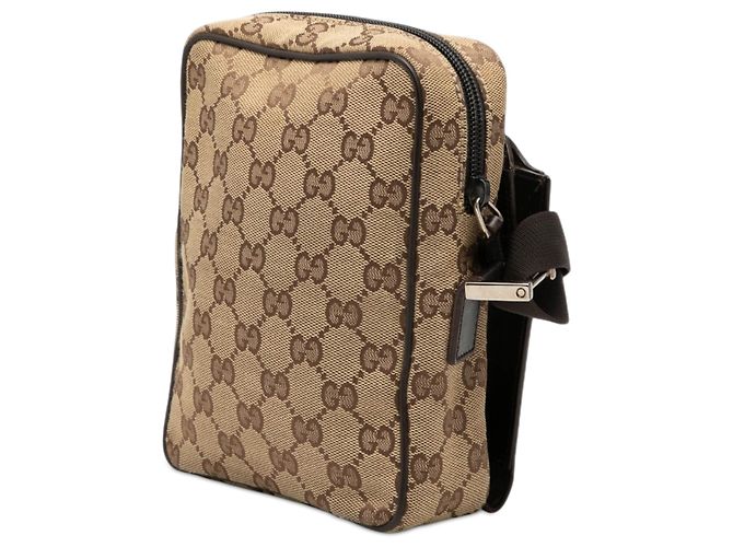 Borsa a tracolla Gucci GG Canvas beige - vista 2