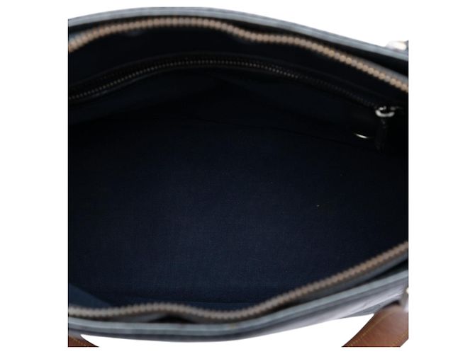 Borsa Tote Louis Vuitton Monogram Mat Stockton blu - vista 4