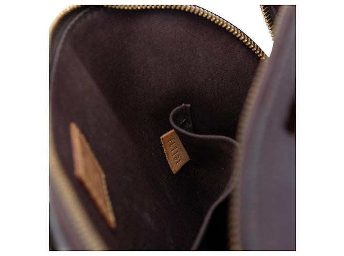 Borsa Louis Vuitton Monogram Vernis Alma PM Viola Porpora - vista 6