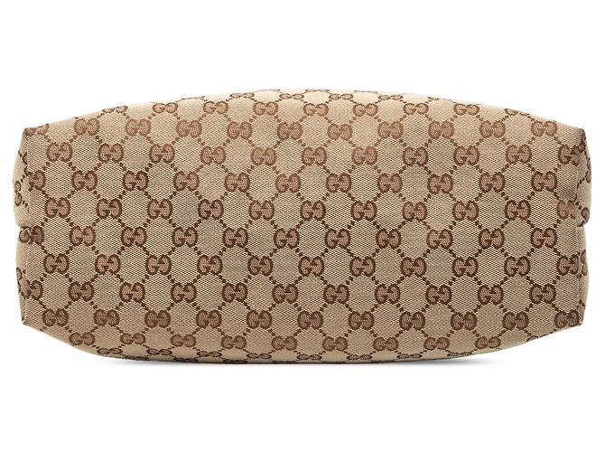Borsa a tracolla Gucci GG Canvas Web beige - vista 3