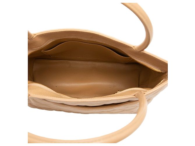 Tote Chanel Caviar Medallion Tan Cammello - vista 4