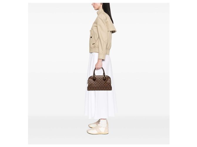 Borsa Louis Vuitton Damier Ebene Duomo marrone - vista 7