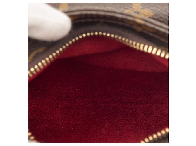 Clutch Louis Vuitton Monogram Partition marrone - vista 4