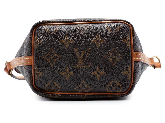 Borsa a secchiello Louis Vuitton Monogram Nano Noe marrone - vista 3