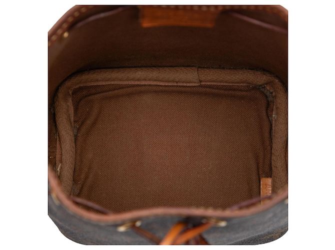 Borsa a secchiello Louis Vuitton Monogram Nano Noe marrone - vista 4