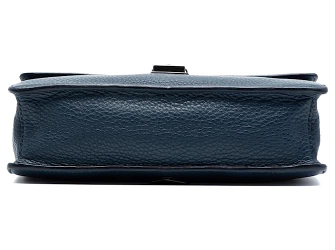 Clutch Prada Vitello Daino blu - vista 3