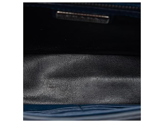 Clutch Prada Vitello Daino blu - vista 4