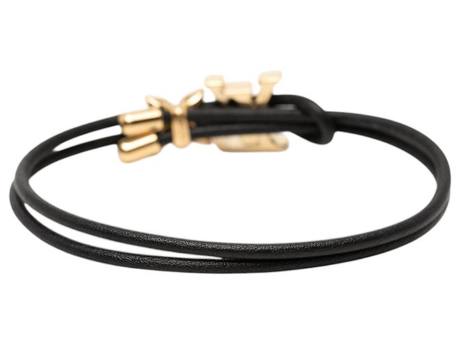 Pulseira LV Bloom em couro preto Louis Vuitton - vista 3