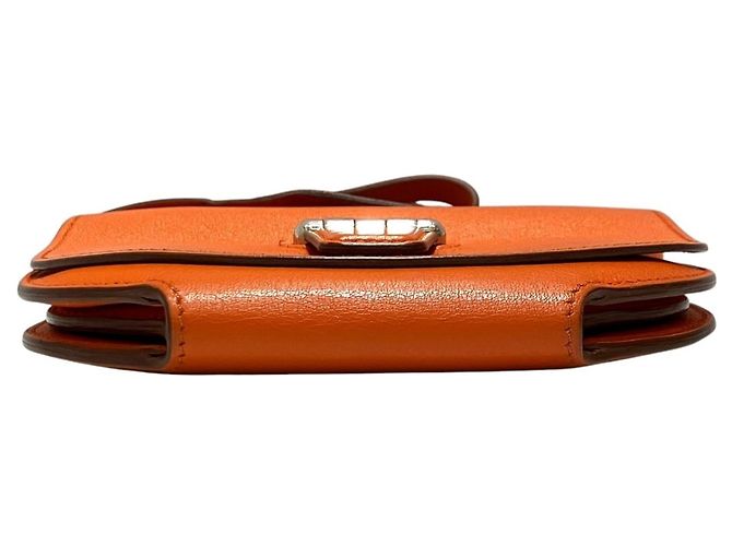 Hermès Borsa a tracolla Hermes Mini Convoyeur Evercolor Arancione - vista 3