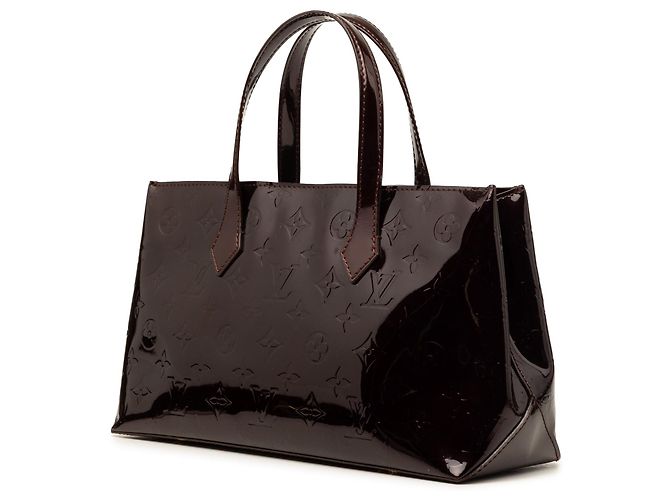 Borsa Louis Vuitton Monogram Vernis Wilshire PM viola Porpora - vista 2