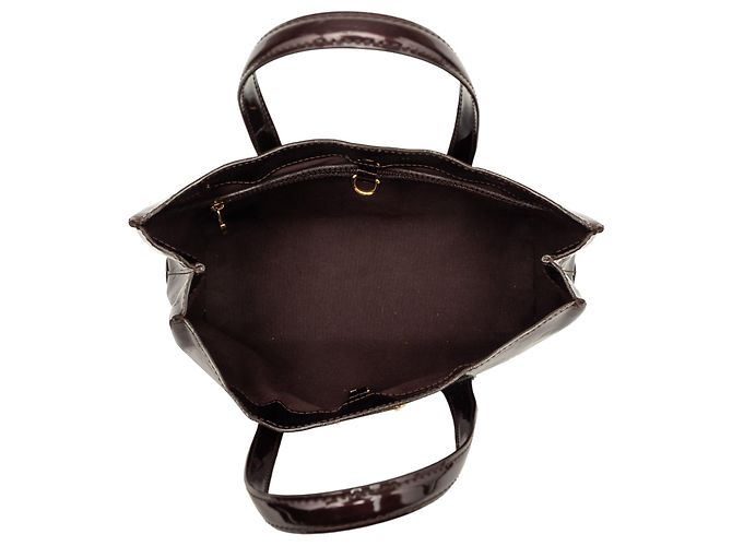 Borsa Louis Vuitton Monogram Vernis Wilshire PM viola Porpora - vista 4