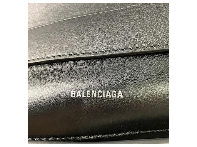 Balenciaga Downtown Medium Schultertasche Schwarz - Ansicht 4