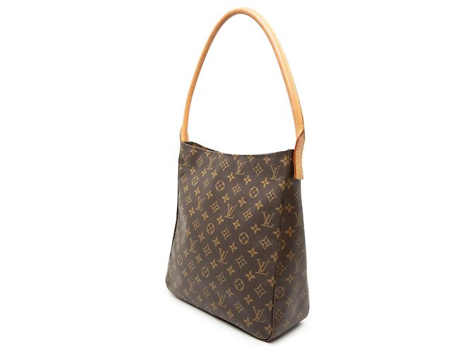 Bolso de hombro Louis Vuitton Monogram Looping GM marrón Castaño - vista 2