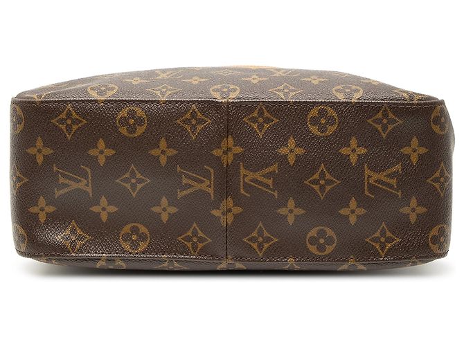 Bolso de hombro Louis Vuitton Monogram Looping GM marrón Castaño - vista 3