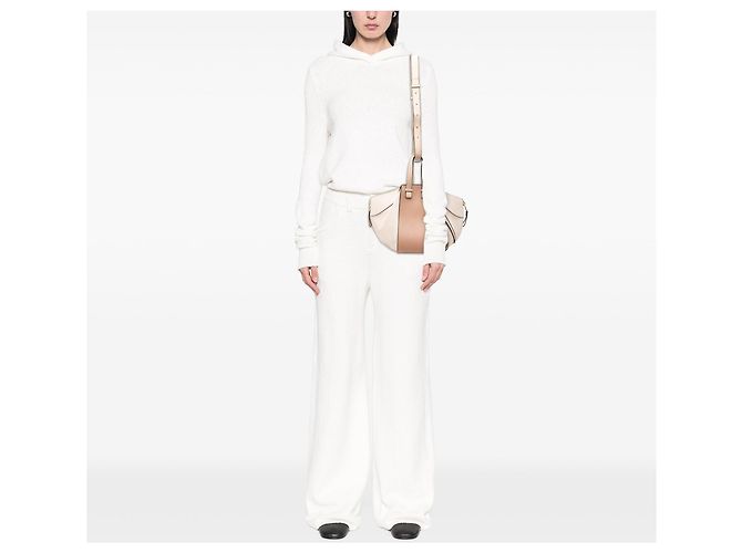 Beiger LOEWE Small Bicolor Leder Hammock Satchel - Ansicht 7