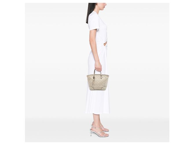Borsa Gucci Small Guccissima Bree bianca Bianco - vista 6