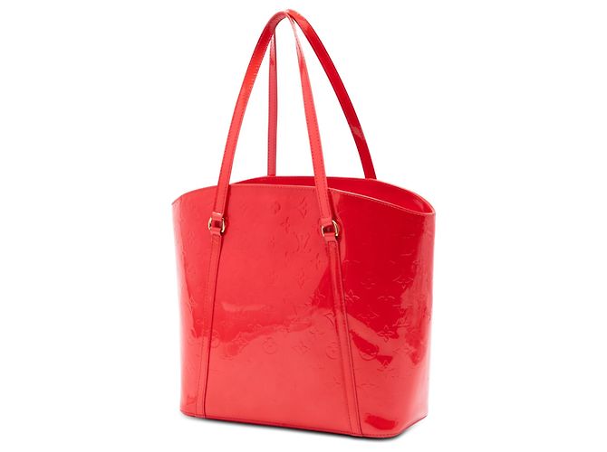 Borsa a Spalla Louis Vuitton Monogram Vernis Avalon GM Rossa Rosso - vista 2