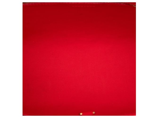 Borsa a Spalla Louis Vuitton Monogram Vernis Avalon GM Rossa Rosso - vista 4
