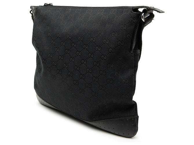 Borsa a tracolla Gucci GG Canvas nera Nero - vista 2