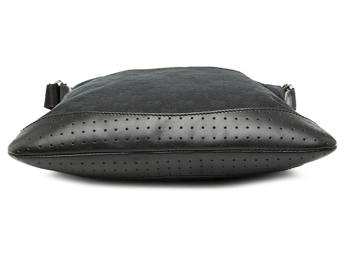 Borsa a tracolla Gucci GG Canvas nera Nero - vista 3