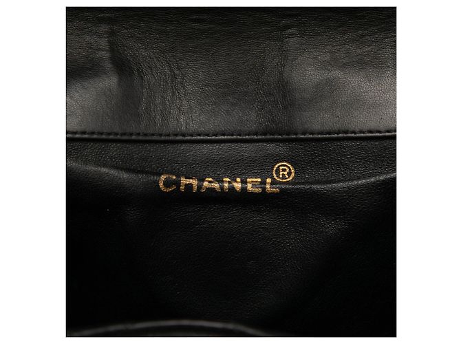 Chanel Duma Rucksack aus gestepptem schwarzem Lammleder Medium - Ansicht 5
