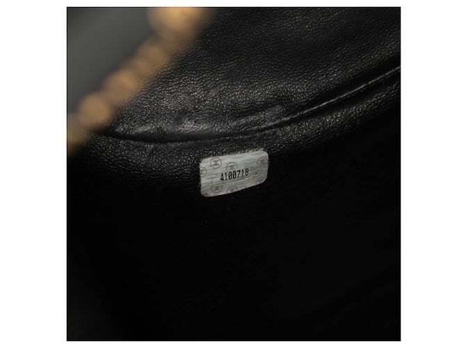 Chanel Duma Rucksack aus gestepptem schwarzem Lammleder Medium - Ansicht 6
