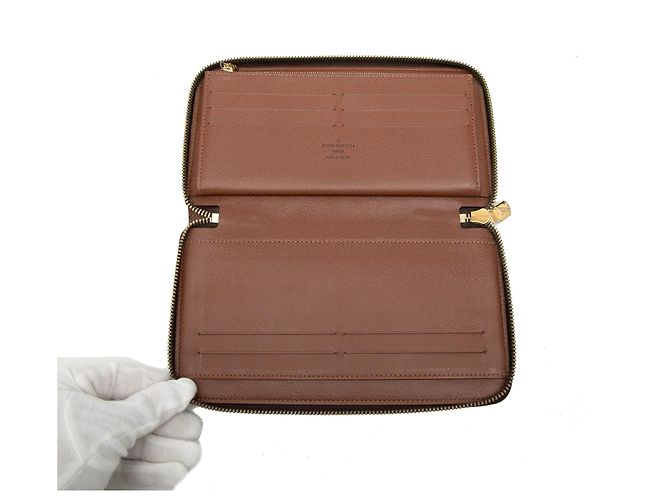 Brauner Louis Vuitton Monogram Zippy Organizer Geldbeutel Lange Geldbörsen - Ansicht 4