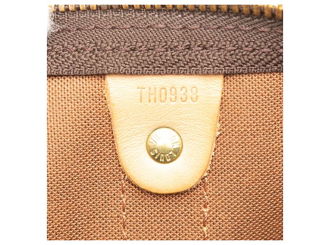 Borsa da viaggio marrone Louis Vuitton Monogram Keepall Bandouliere 55 - vista 5