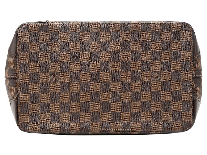 Borsa Tote Louis Vuitton Damier Ebene Hampstead PM marrone - vista 3