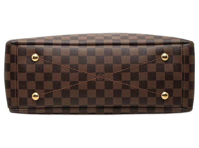 Borsa Louis Vuitton Damier Ebene Lymington marrone - vista 3