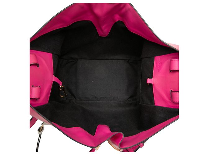 Borsa a tracolla LOEWE Small Bicolor Calfskin Hammock Bag rosa - vista 4