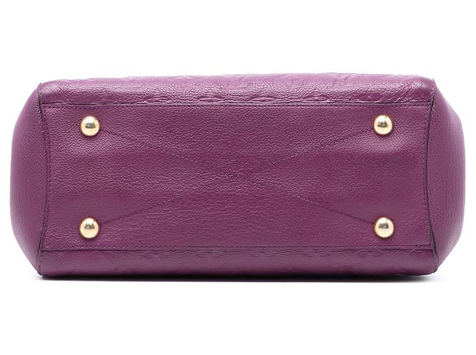 Bolsa Louis Vuitton Monogram Empreinte Montaigne MM roxa Roxo - vista 3