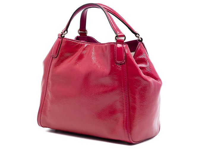 Piccola borsa Soho in vernice rosa Gucci - vista 2